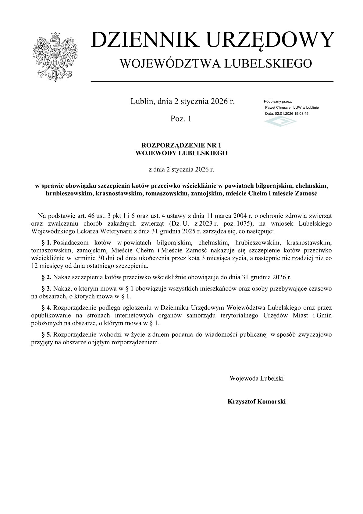 szczepienia kotow